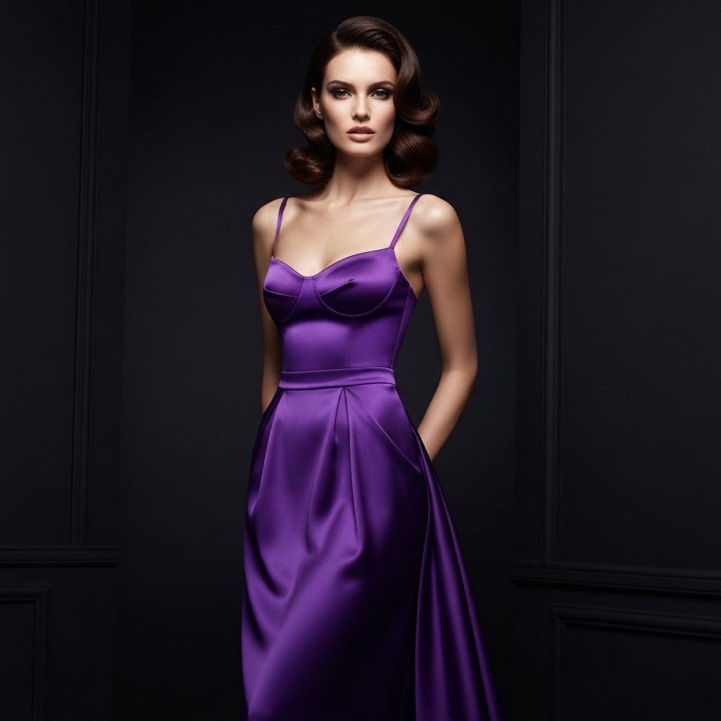 Amethyst Silk Dress
