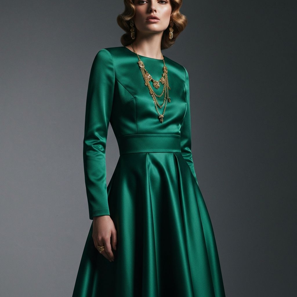 Emerald Satin Ensemble
